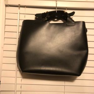 Bags - Zara black leather tote Bags - Zara black leather tote